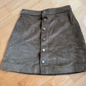 American apparel corduroy skirt